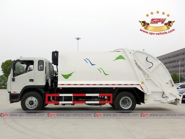 6,000 Litres compactor garbage truck JAC-side view 6,000 Litres compactor garbage truck JAC-side view